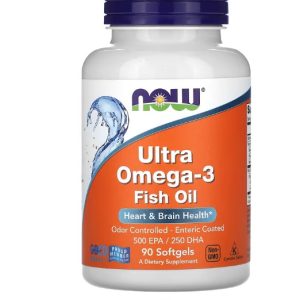 NOW Ultra Omega-3 Fish Oil 90 Capsules